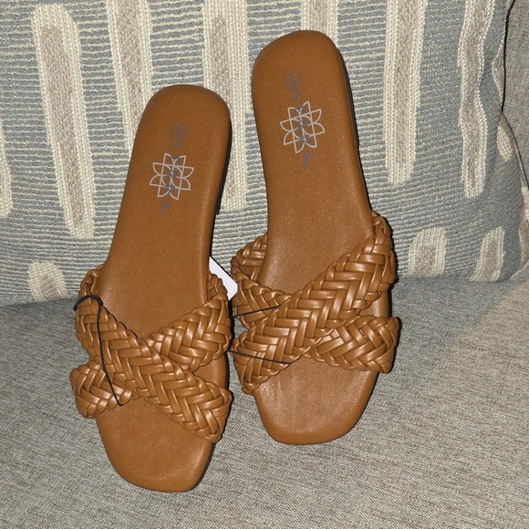 Shoes - Serra Braided Tan Women's Sandals